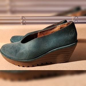 Fly London Women's Yaz Wedge Deep Teal 40 (9)